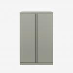 Bisley 800mm wide Essentials Office Cupboard (2 shelves) Goose Grey