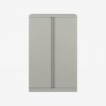 Bisley 800mm wide Essentials Office Cupboard (2 shelves) Light Grey