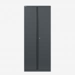 Bisley 800mm wide Essentials Office Cupboard (4 shelves) Anthracite Grey