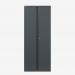 Bisley 800mm wide Essentials Office Cupboard (4 shelves) Anthracite Grey