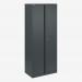 Bisley 800mm wide Essentials Office Cupboard (4 shelves) Anthracite Grey