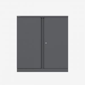 Bisley 914mm wide Essentials Office Cupboard 1 shelf Anthracite Grey