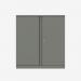 Bisley 914mm wide Essentials Office Cupboard (1 shelf) Slate