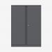 Bisley 914mm wide Essentials Office Cupboard (2 shelves) Anthracite Grey