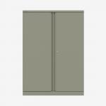 Bisley 914mm wide Essentials Office Cupboard (2 shelves) Goose Grey