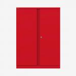 Bisley 914mm wide Essentials Office Cupboard (2 shelves) Cardinal Red