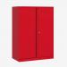 Bisley 914mm wide Essentials Office Cupboard (2 shelves) Cardinal Red