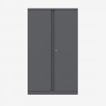 Bisley 914mm wide Essentials Office Cupboard (3 shelves) Anthracite Grey