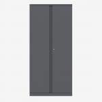 Bisley 914mm wide Essentials Office Cupboard (4 shelves) Anthracite Grey