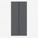 Bisley 914mm wide Essentials Office Cupboard (4 shelves) Anthracite Grey