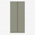 Bisley 914mm wide Essentials Office Cupboard (4 shelves) Goose Grey
