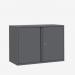 Bisley 1000mm wide Essentials Office Cupboard (1 shelf) Anthracite Grey