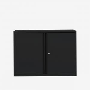 Bisley 1000mm wide Essentials Office Cupboard 1 shelf Black