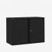 Bisley 1000mm wide Essentials Office Cupboard (1 shelf) Black