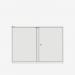 Bisley 1000mm wide Essentials Office Cupboard (1 shelf) Traffic White