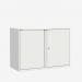 Bisley 1000mm wide Essentials Office Cupboard (1 shelf) Traffic White