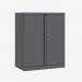 Bisley 1000mm wide Essentials Office Cupboard (1 shelf) Anthracite Grey