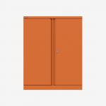 Bisley 1000mm wide Essentials Office Cupboard (1 shelf) Bisley Orange