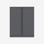 Bisley 1000mm wide Essentials Office Cupboard (1 shelf) Anthracite Grey