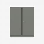 Bisley 1000mm wide Essentials Office Cupboard (1 shelf) Slate