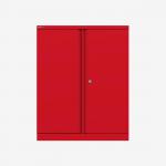 Bisley 1000mm wide Essentials Office Cupboard (1 shelf) Cardinal Red