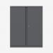 Bisley 1000mm wide Essentials Office Cupboard (2 shelves) Anthracite Grey