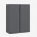 Bisley 1000mm wide Essentials Office Cupboard (2 shelves) Anthracite Grey