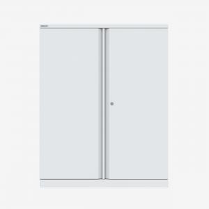 Bisley 1000mm wide Essentials Office Cupboard 2 shelves Chalk