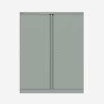 Bisley 1000mm wide Essentials Office Cupboard (2 shelves) Bisley Silver