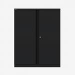Bisley 1000mm wide Essentials Office Cupboard (2 shelves) Black