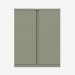 Bisley 1000mm wide Essentials Office Cupboard (2 shelves) Goose Grey