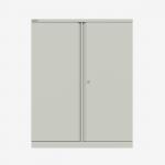 Bisley 1000mm wide Essentials Office Cupboard (2 shelves) Light Grey