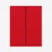 Bisley 1000mm wide Essentials Office Cupboard (2 shelves) Cardinal Red