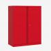 Bisley 1000mm wide Essentials Office Cupboard (2 shelves) Cardinal Red