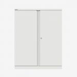 Bisley 1000mm wide Essentials Office Cupboard (2 shelves) Traffic White