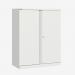 Bisley 1000mm wide Essentials Office Cupboard (2 shelves) Traffic White
