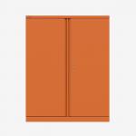 Bisley 1000mm wide Essentials Office Cupboard (2 shelves) Bisley Orange