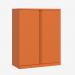 Bisley 1000mm wide Essentials Office Cupboard (2 shelves) Bisley Orange
