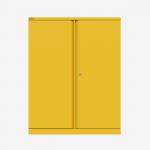 Bisley 1000mm wide Essentials Office Cupboard (2 shelves) Yellow