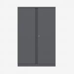 Bisley 1000mm wide Essentials Office Cupboard (3 shelves) Anthracite Grey