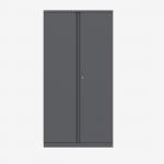 Bisley 1000mm wide Essentials Office Cupboard (4 shelves) Anthracite Grey