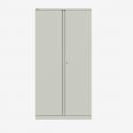 Bisley 1000mm wide Essentials Office Cupboard (4 shelves) Light Grey
