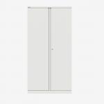 Bisley 1000mm wide Essentials Office Cupboard (4 shelves) Traffic White