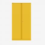 Bisley 1000mm wide Essentials Office Cupboard (4 shelves) Yellow