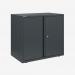 Bisley 800mm wide Essentials Office Cupboard (1 shelf) Anthracite Grey