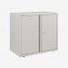 Bisley 800mm wide Essentials Office Cupboard (1 shelf) Chalk