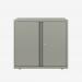 Bisley 800mm wide Essentials Office Cupboard (1 shelf) Goose Grey