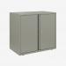 Bisley 800mm wide Essentials Office Cupboard (1 shelf) Goose Grey