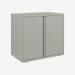 Bisley 800mm wide Essentials Office Cupboard (1 shelf) Light Grey