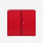 Bisley 800mm wide Essentials Office Cupboard (1 shelf) Cardinal Red